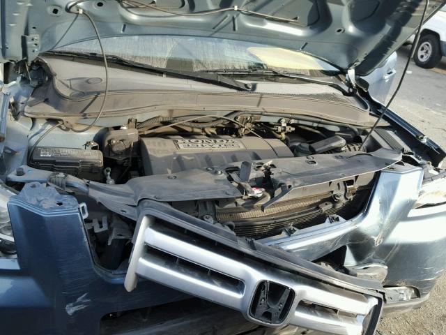 5FNYF28587B020134 - 2007 HONDA PILOT EXL BLUE photo 7