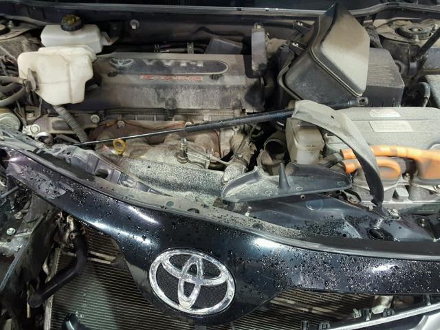 4T1BB46K48U057532 - 2008 TOYOTA CAMRY HYBR BLACK photo 7