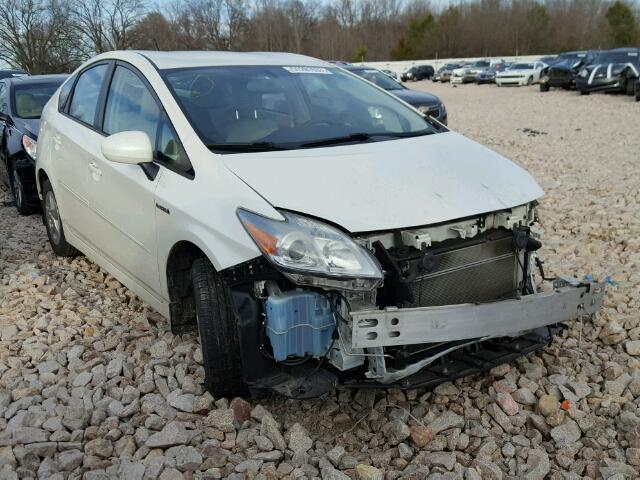 JTDKN3DU3B0295235 - 2011 TOYOTA PRIUS WHITE photo 1