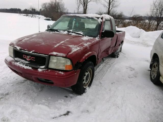 1GTDT19X938123400 - 2003 GMC SONOMA RED photo 2