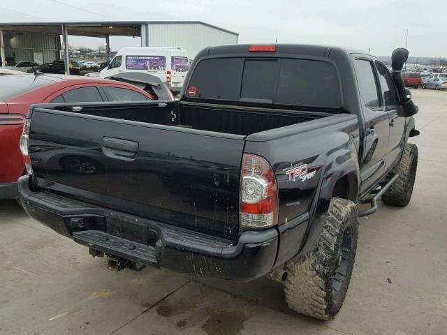 5TFLU4EN8DX078147 - 2013 TOYOTA TACOMA DOU BLACK photo 4