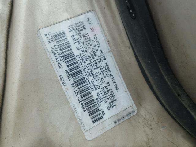 4T1SK12E0PU280941 - 1993 TOYOTA CAMRY LE SILVER photo 10