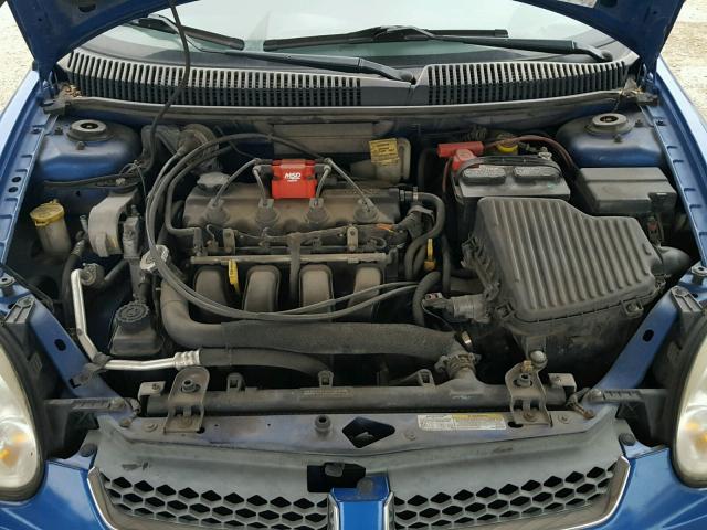 1B3ES56C85D255432 - 2005 DODGE NEON SXT BLUE photo 7