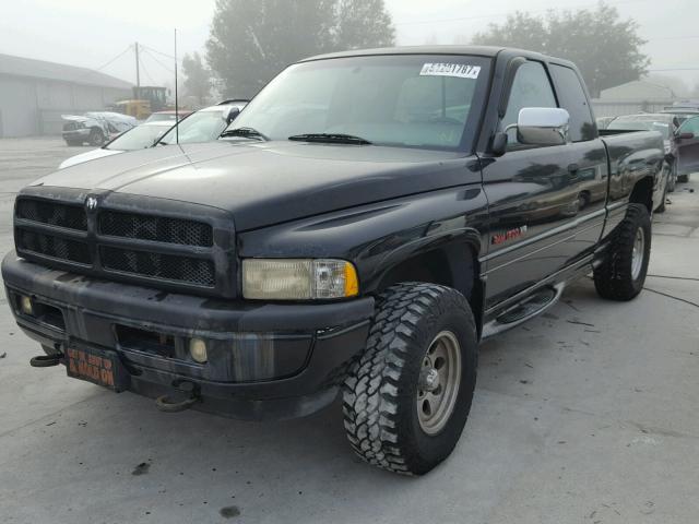 1B7HF13Z8VJ551036 - 1997 DODGE RAM 1500 BLACK photo 2