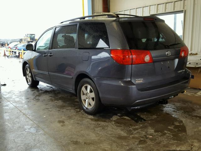 5TDZK23C87S075779 - 2007 TOYOTA SIENNA CE BLUE photo 3