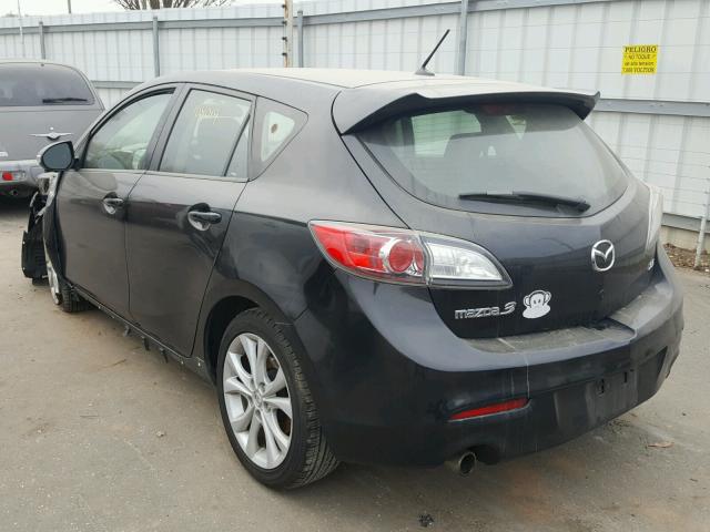 JM1BL1H69A1184591 - 2010 MAZDA 3 S BLACK photo 3