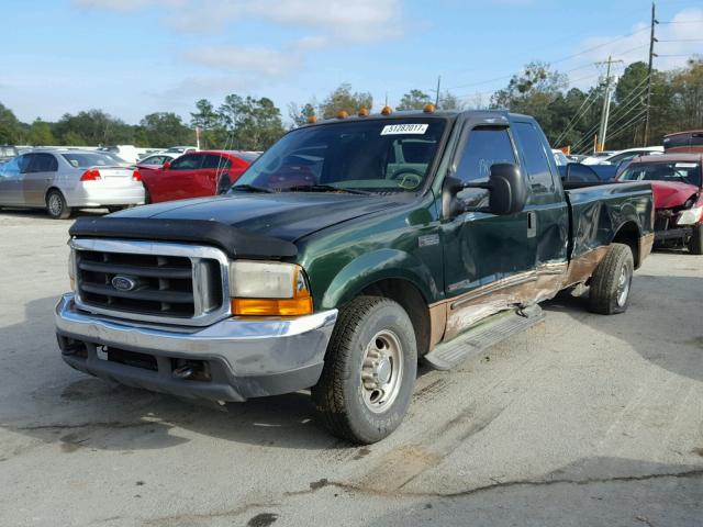 1FTNX20F6YEE13461 - 2000 FORD F250 SUPER GREEN photo 2