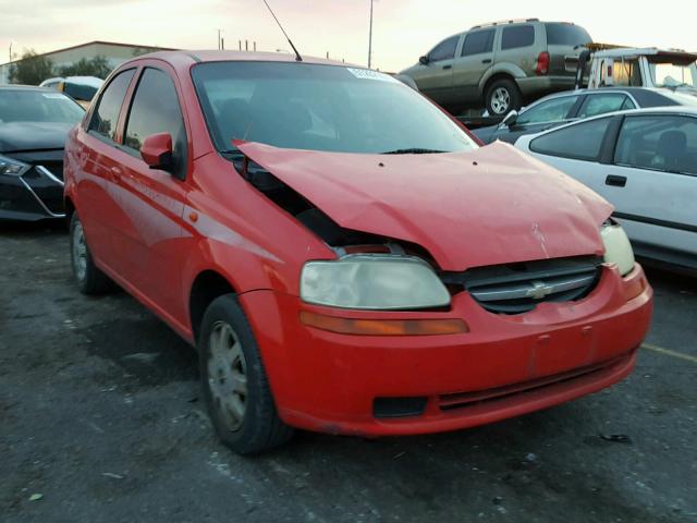 KL1TJ526X4B270895 - 2004 CHEVROLET AVEO LS RED photo 1