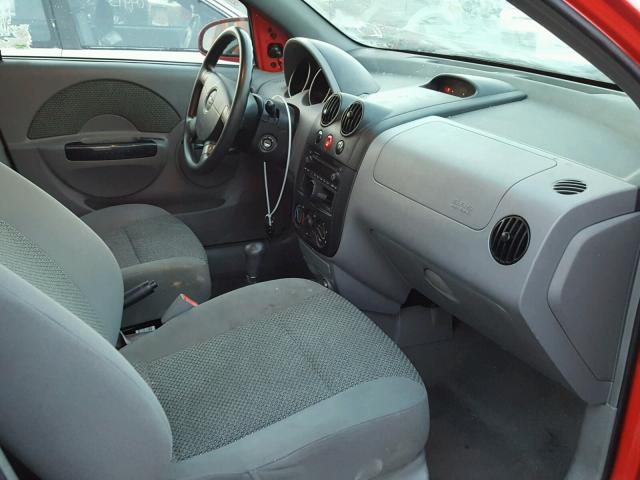 KL1TJ526X4B270895 - 2004 CHEVROLET AVEO LS RED photo 5