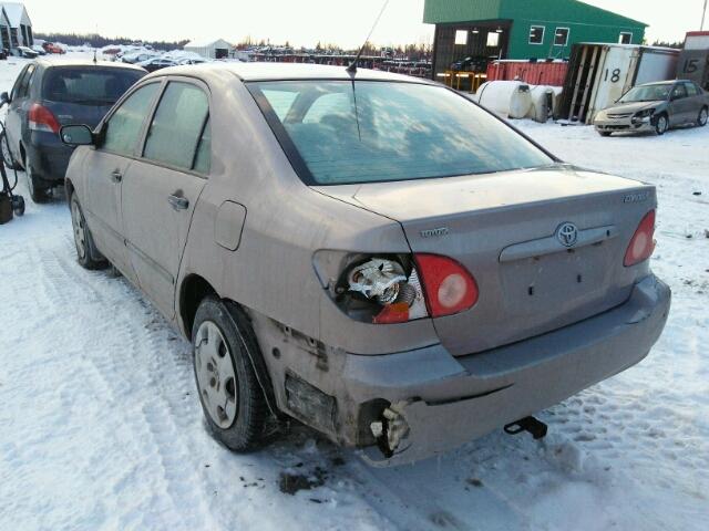 2T1BR32E13C705702 - 2003 TOYOTA COROLLA CE BEIGE photo 3