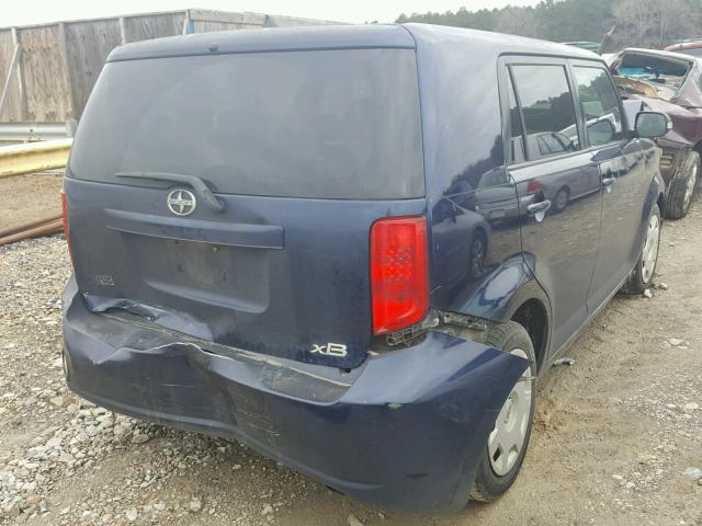 JTLKE50E481026078 - 2008 SCION XB BLUE photo 4