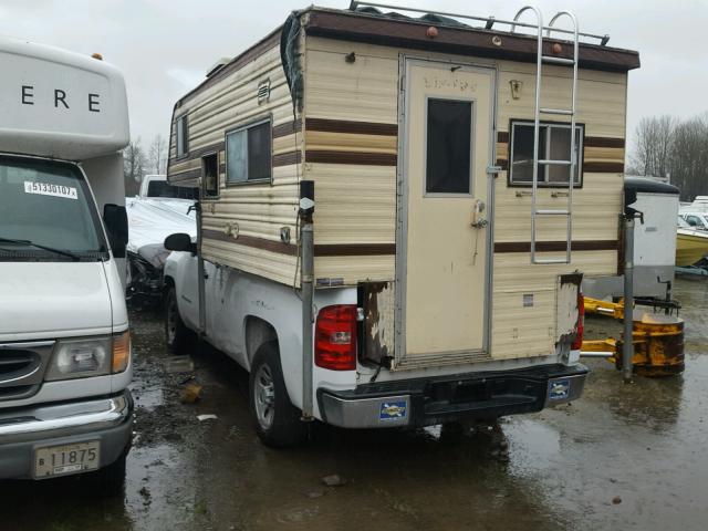 1GCEC14C38Z266191 - 2008 CHEVROLET SILVERADO WHITE photo 3