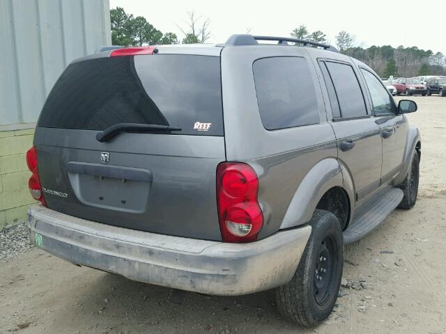 1D4HB38N55F600700 - 2005 DODGE DURANGO ST GRAY photo 4