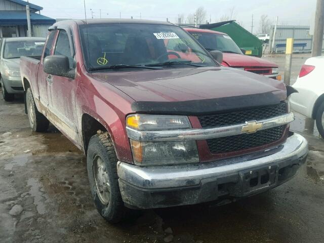 1GCCS19EX78111761 - 2007 CHEVROLET COLORADO MAROON photo 1