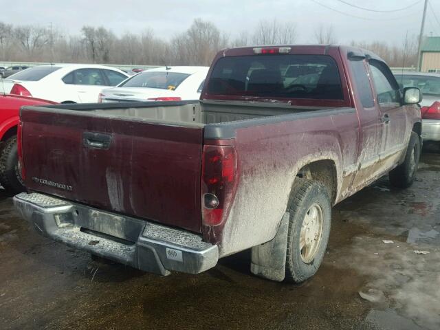 1GCCS19EX78111761 - 2007 CHEVROLET COLORADO MAROON photo 4