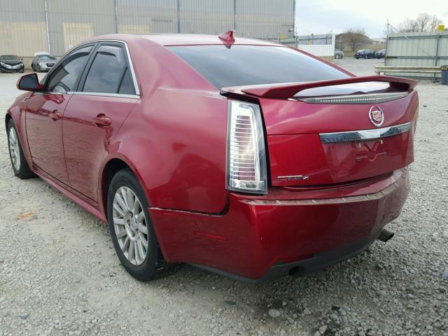 1G6DH5EGXA0105534 - 2010 CADILLAC CTS LUXURY MAROON photo 3