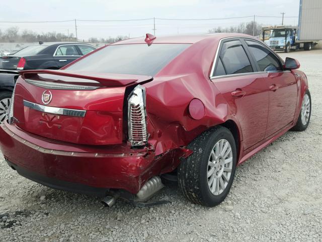 1G6DH5EGXA0105534 - 2010 CADILLAC CTS LUXURY MAROON photo 4