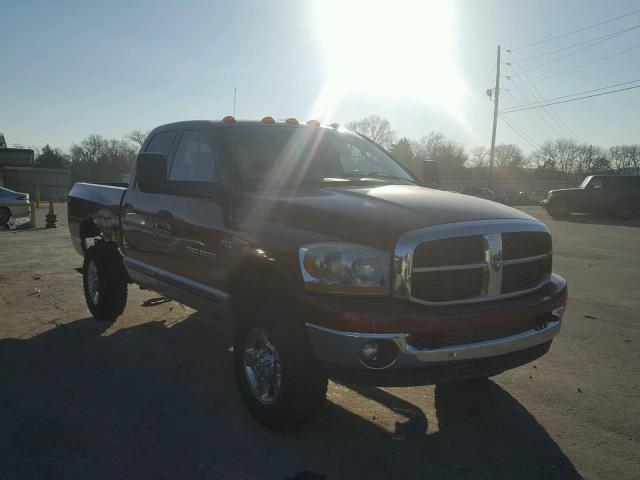 3D7KS28D06G125595 - 2006 DODGE RAM 2500 S RED photo 1