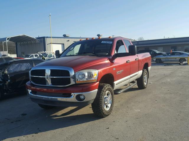 3D7KS28D06G125595 - 2006 DODGE RAM 2500 S RED photo 2