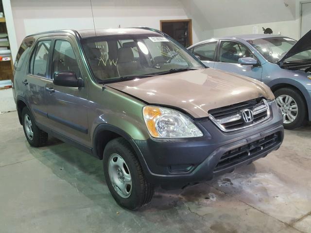 JHLRD78422C067554 - 2002 HONDA CR-V LX BROWN photo 1