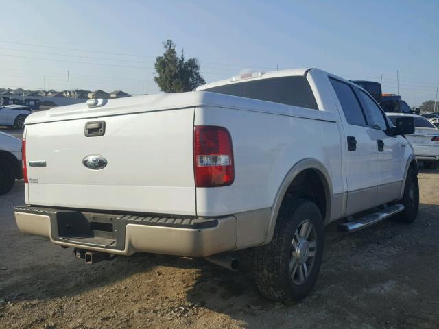 1FTPW12V47KD46241 - 2007 FORD F150 SUPER WHITE photo 4