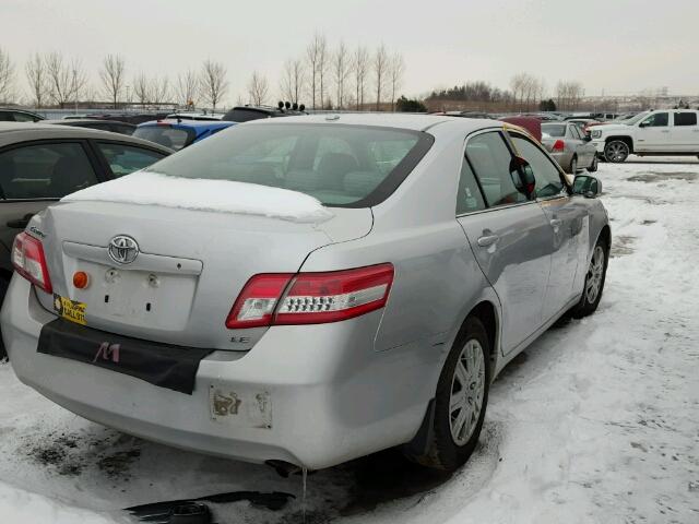 4T1BF3EK3BU599132 - 2011 TOYOTA CAMRY BASE SILVER photo 4