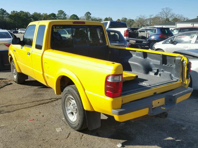 1FTYR44U62PA65698 - 2002 FORD RANGER SUP YELLOW photo 3