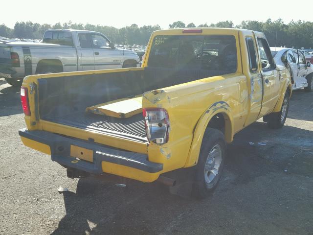 1FTYR44U62PA65698 - 2002 FORD RANGER SUP YELLOW photo 4