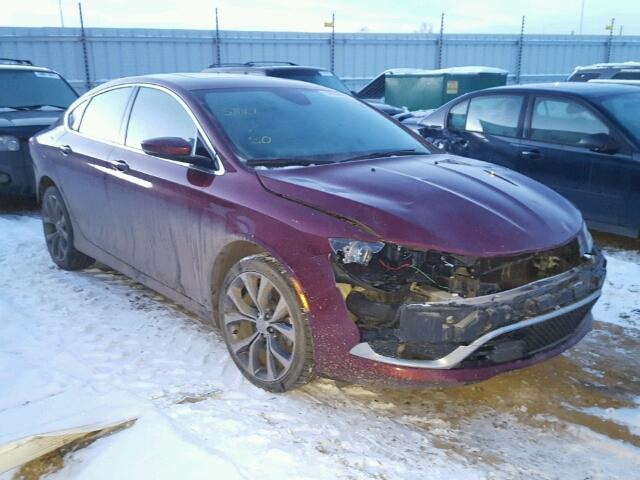 1C3CCCCG9GN153721 - 2016 CHRYSLER 200 C BURGUNDY photo 1