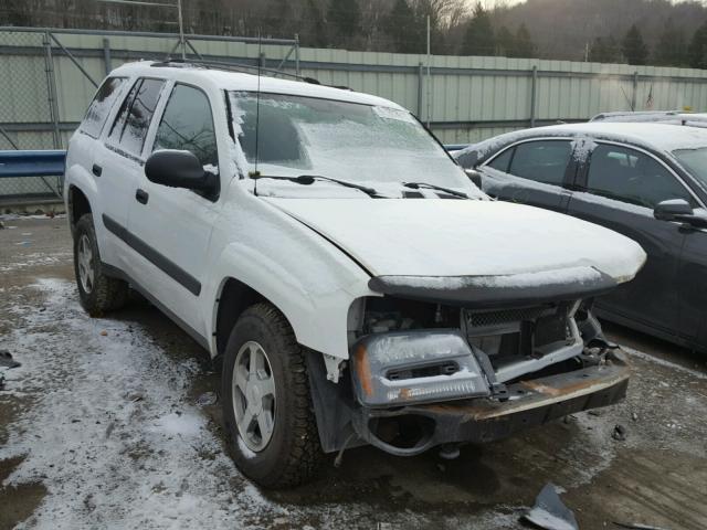 1GNDT13S552267374 - 2005 CHEVROLET TRAILBLAZE WHITE photo 1