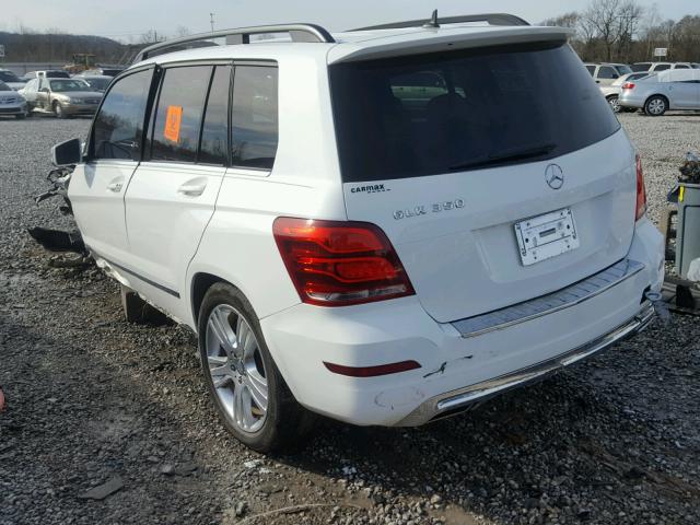 WDCGG5HB2EG331233 - 2014 MERCEDES-BENZ GLK 350 WHITE photo 3