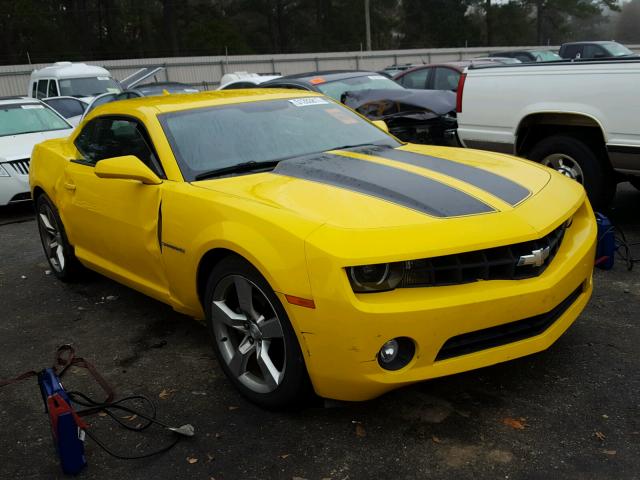 2G1FB1E35C9128217 - 2012 CHEVROLET CAMARO LT YELLOW photo 1