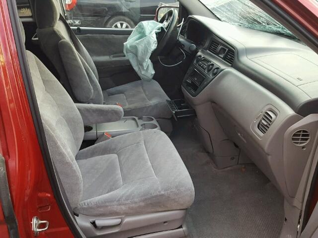5FNRL186X3B053520 - 2003 HONDA ODYSSEY EX RED photo 5