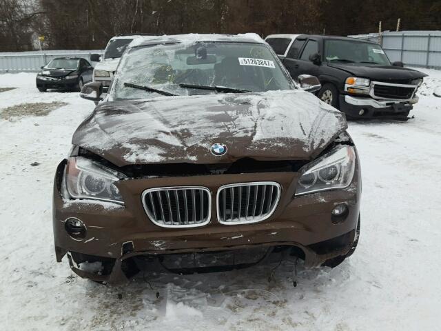 WBAVL1C56DVR91799 - 2013 BMW X1 XDRIVE2 BROWN photo 9