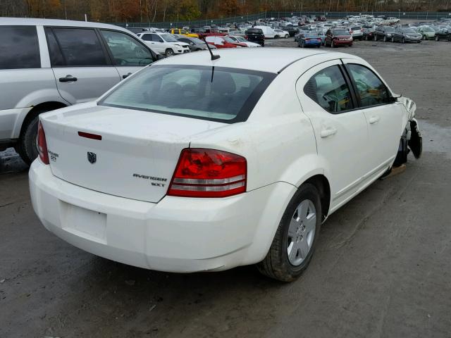 1B3CC4FB8AN167216 - 2010 DODGE AVENGER SX WHITE photo 4