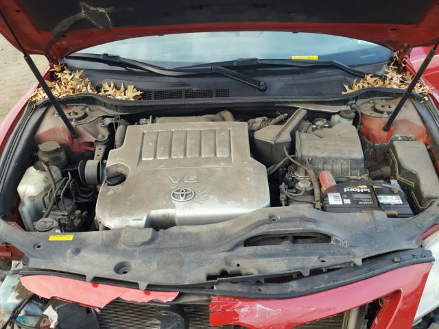 4T1BK46K97U025660 - 2007 TOYOTA CAMRY NEW RED photo 7