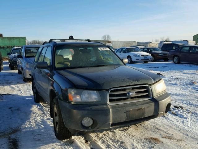 JF1SG63635H742558 - 2005 SUBARU FORESTER 2 GREEN photo 1