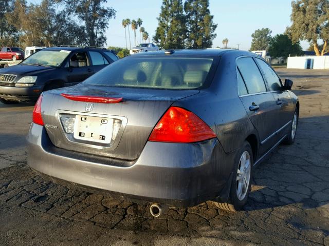 1HGCM56747A009678 - 2007 HONDA ACCORD EX CHARCOAL photo 4