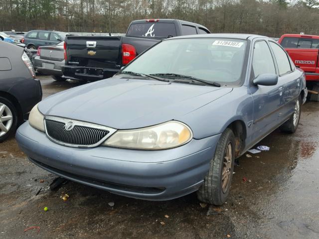 1MEFM66LXXK620595 - 1999 MERCURY MYSTIQUE L BLUE photo 2