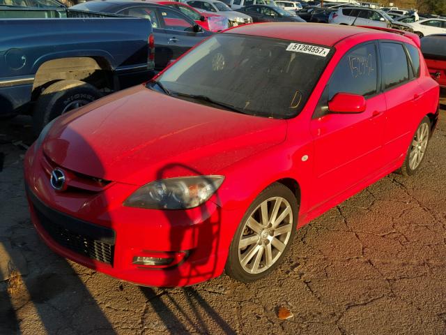 JM1BK34L281162839 - 2008 MAZDA SPEED 3 RED photo 2