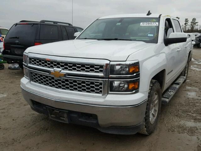 3GCUKREC8FG201765 - 2015 CHEVROLET SILVERADO WHITE photo 2