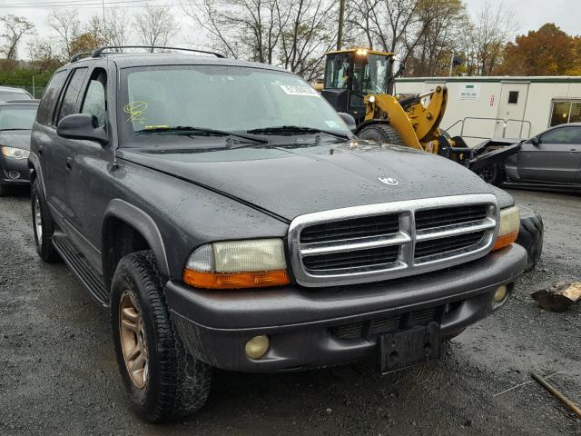 1B4HS48N42F170458 - 2002 DODGE DURANGO SL GRAY photo 1