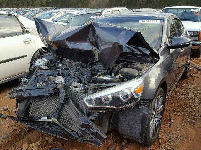 KNALN4D78E5149535 - 2014 KIA CADENZA PR GRAY photo 2