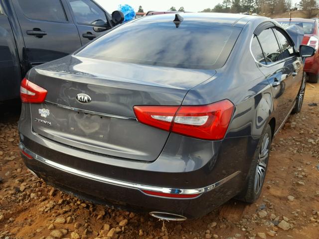 KNALN4D78E5149535 - 2014 KIA CADENZA PR GRAY photo 4