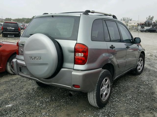 JTEGD20V940041044 - 2004 TOYOTA RAV4 SILVER photo 4