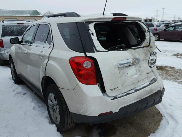 1GNALBEKXEZ103728 - 2014 CHEVROLET EQUINOX LT WHITE photo 3