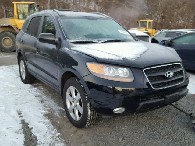 5NMSH73E57H109128 - 2007 HYUNDAI SANTA FE S BLACK photo 1