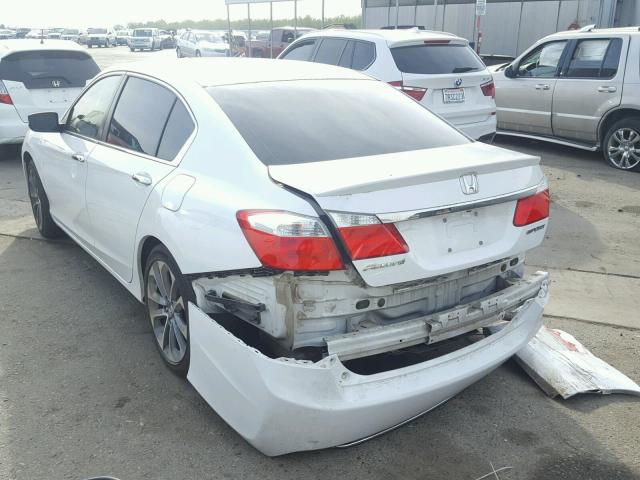 1HGCR2F51EA099030 - 2014 HONDA ACCORD SPO WHITE photo 3