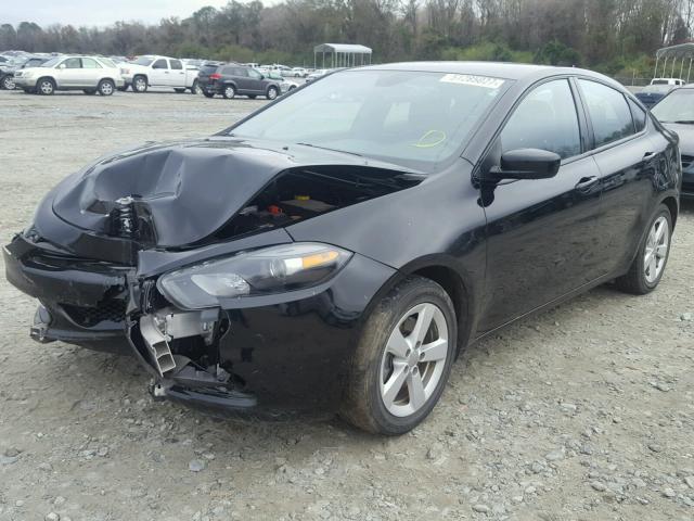 1C3CDFBB5FD380672 - 2015 DODGE DART SXT BLACK photo 2