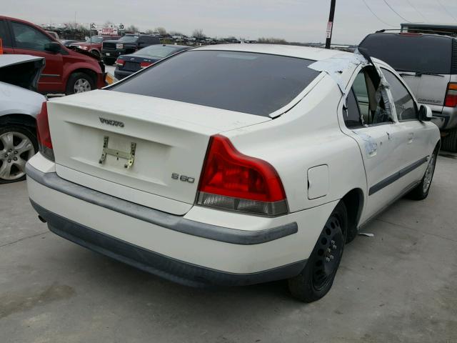 YV1RS61R422171739 - 2002 VOLVO S60 WHITE photo 4